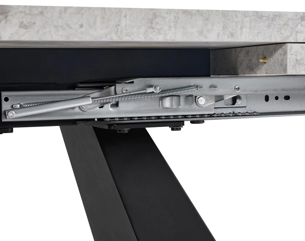 Masă de luat extensibilă, Negru+Gri | Aosom Romania