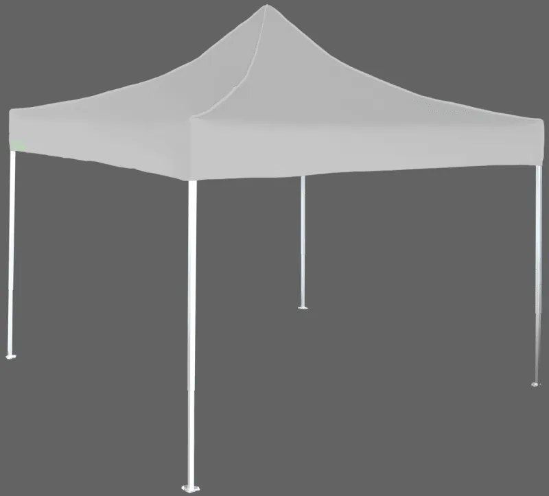 Pavilion de grădină 3x3m – din aluminiu, Fără pereţi laterali, Gri / antracit