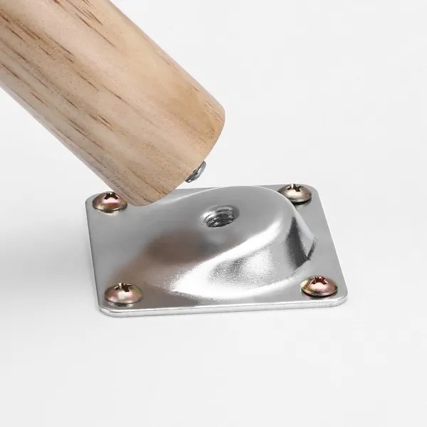 Set de 2 măsuțe laterale SERA, alb/maro