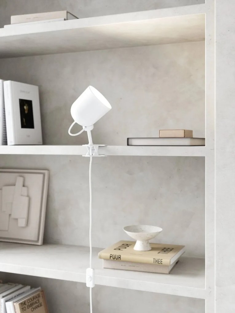 Aplica cu clips design modern Angle alb