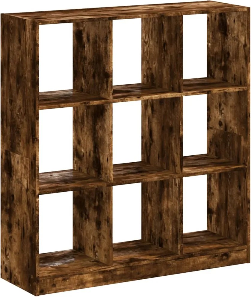 vidaXL Bibliotecă, stejar fumuriu, 102x32x108 cm, lemn prelucrat