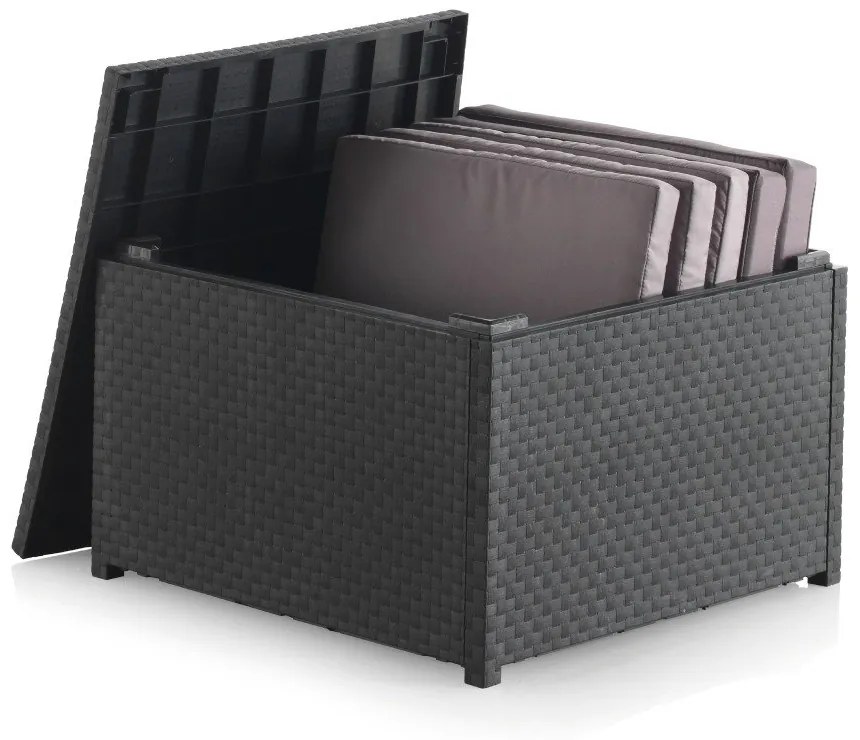 Măsuță de cafea pentru grădină din ratan artificial 56x56 cm – Juinsa