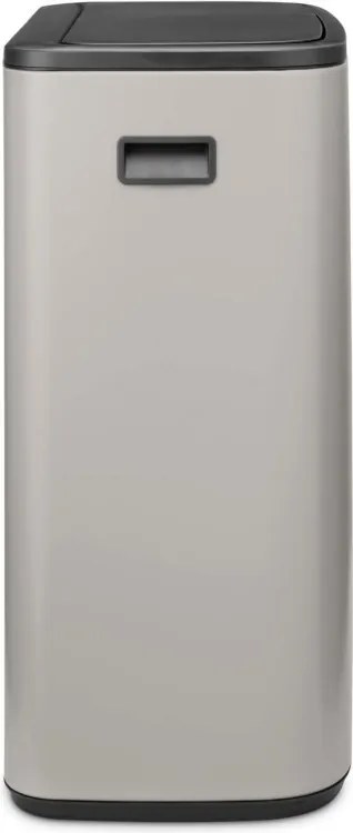 Cos de gunoi Brabantia Bo Touch 1010455, 60 l, Deschidere lina si silentioasa, Deschidere larga, Gri deschis