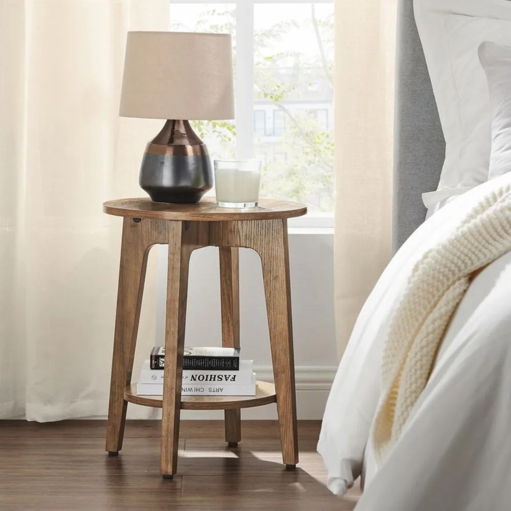 Măsuță de cafea NORDIC, 40×50cm, maro Vasagle