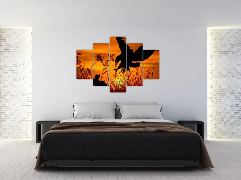 Tablou cu silueta prădătorului (150x105 cm)