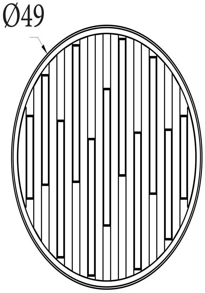 Plafoniera LED metal negru cu lemn Equalise