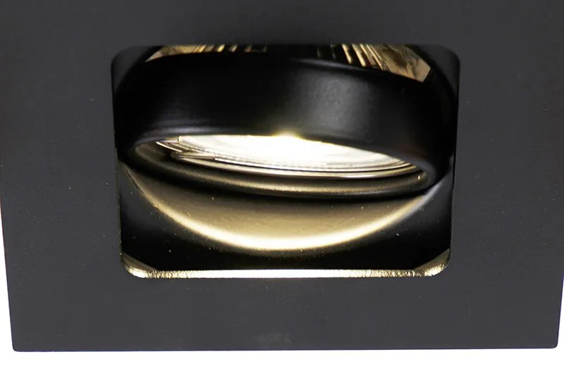 Spot modern inteligent încastrat negru cu WiFi GU10 - Artemis