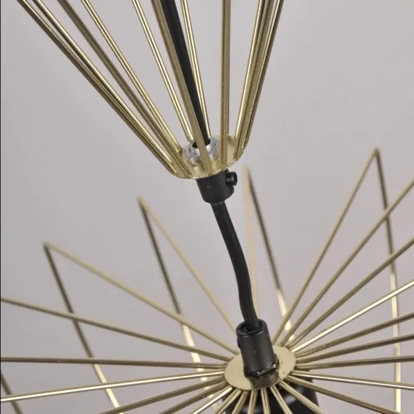 Lustră pe cablu JASMINA 1xE27/20W/230V d. 40 cm auriu