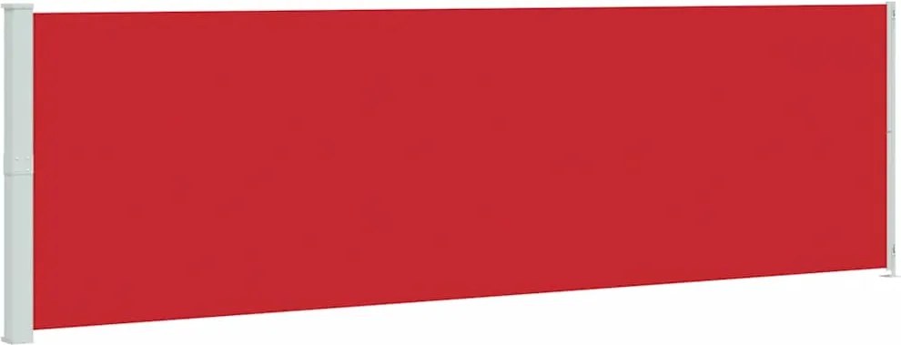 vidaXL Copertină laterală retractabilă de terasă, roșu, 180x600 cm