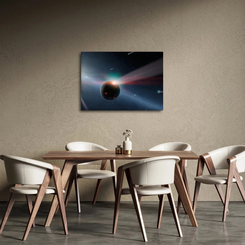Tablou cu planetă mică (70x50 cm)