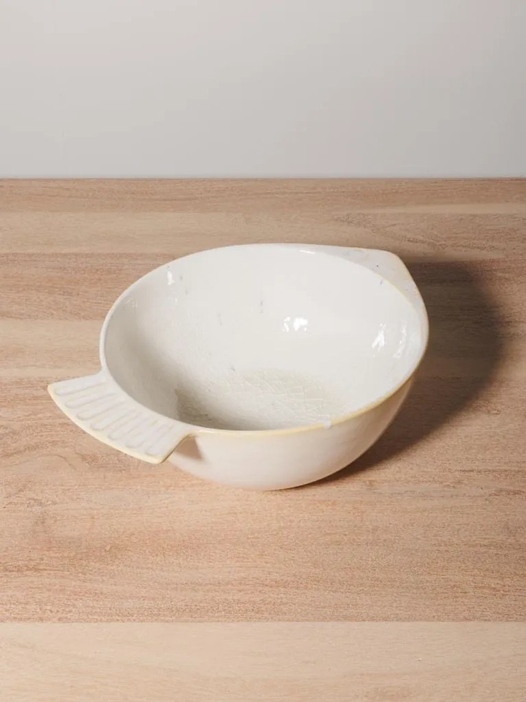 Bol alb din ceramica L27cm Varia