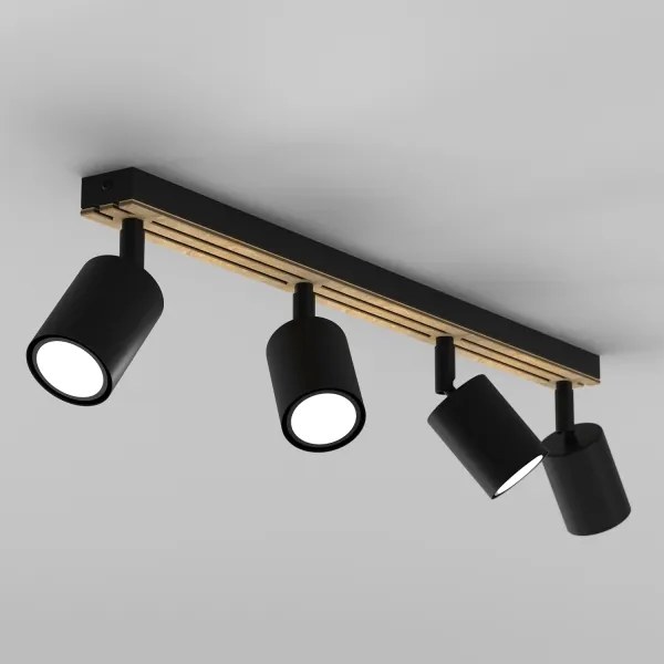 Spot TERRA 4xGU10/8W/230V negru