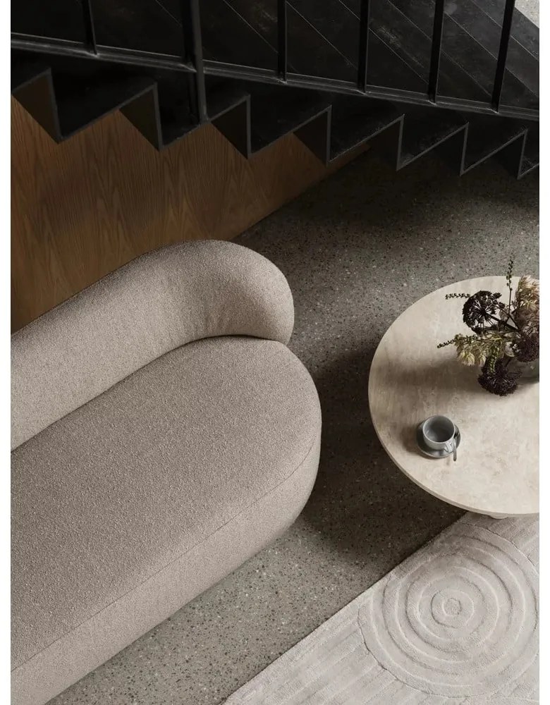 Măsuță de cafea bej rotundă din piatră ø 75 cm Volos – Blomus