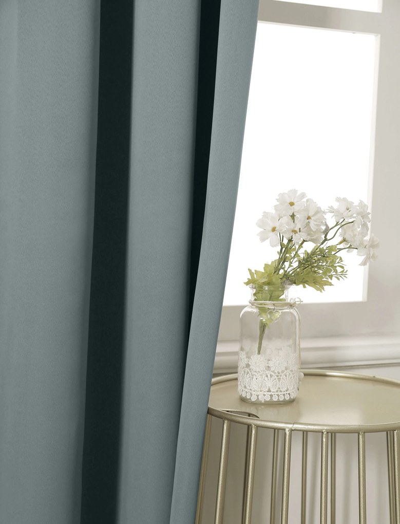 Draperie mentol OXFORD 140x250 cm Agatat: Inele metalice