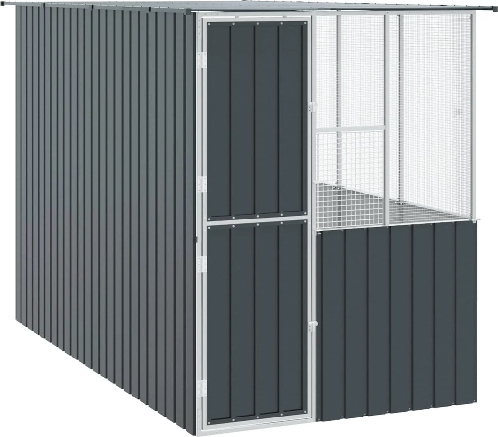 vidaXL Cușcă pentru păsări Antracit 165 x 318 x 200 cm Oțel Galvanizat