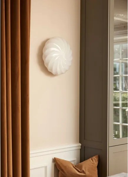 Halo Design 739547 - Aplica de perete TWIST 3xG9/28W/230V Ø 35 cm alb/alamă