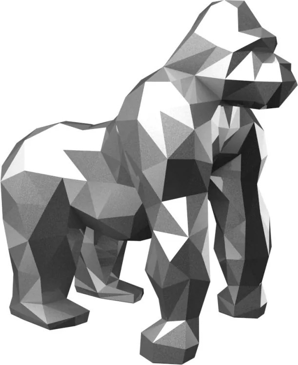 Decoratiune/ Statueta exterior sau interior ORIGAMI SARU, lucios