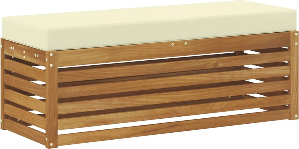 vidaXL Bancă de exterior natural 115 x 43 x 37 cm Lemn Solid de Acacia