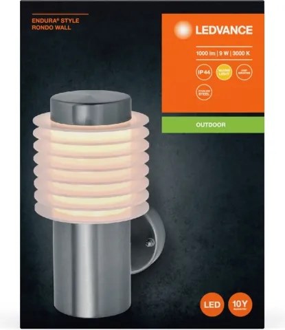 Aplică LED de exterior Ledvance RONDO LED/9W/230V IP44 crom