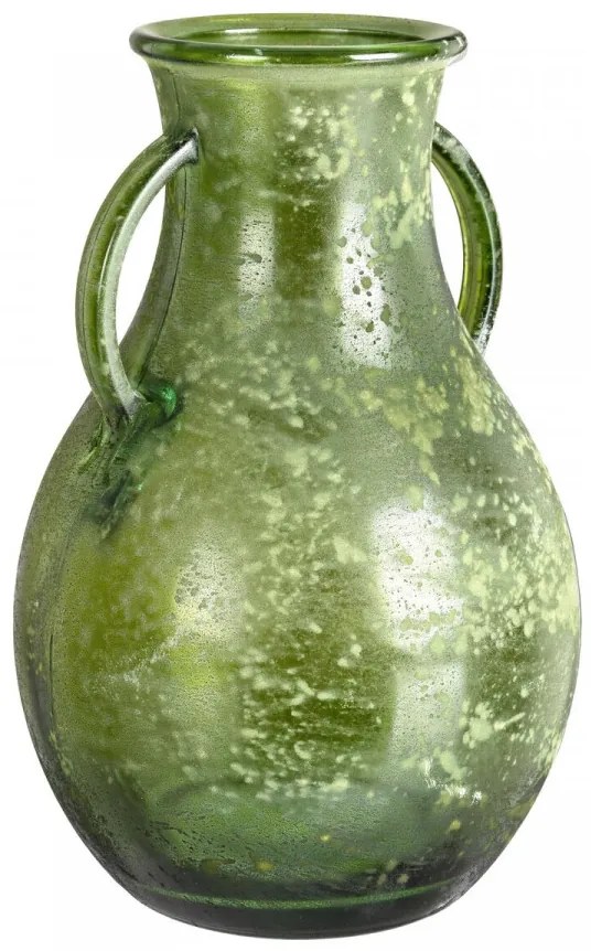 Vaza Arleen, Bizzotto, Ø20x32 cm, sticla reciclata, verde inchis