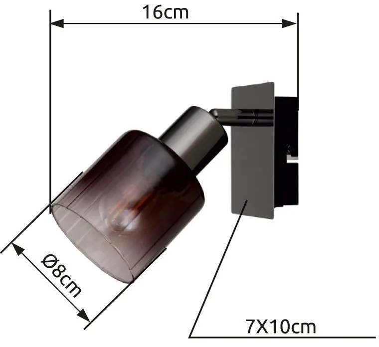 Aplica de perete stil minimalist SATELLA 1L
