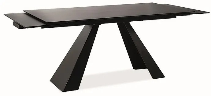 Masa de bucaterie Salvadore, 120 x 80 cm, neagra