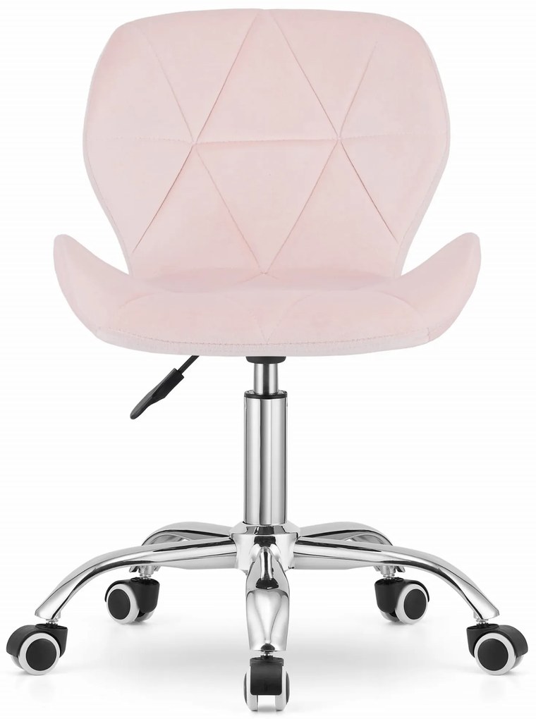 Scaun de birou AVOLA VELVET roz