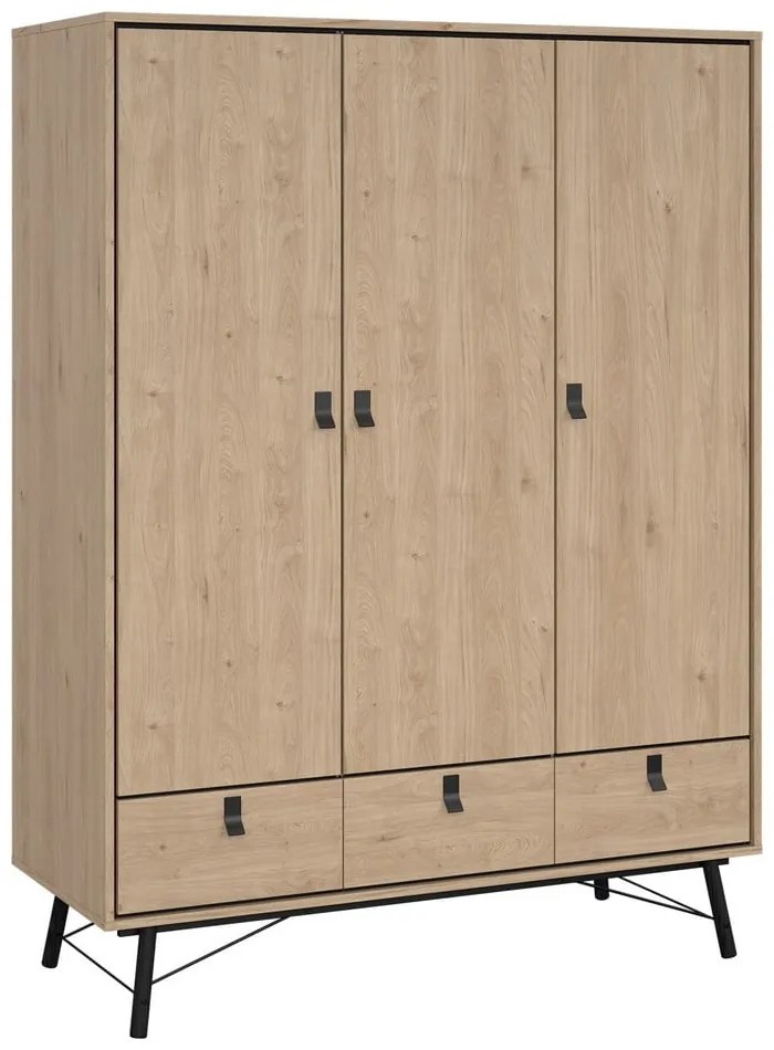 Șifonier cu aspect de lemn de stejar 150x200 cm Ry – Tvilum