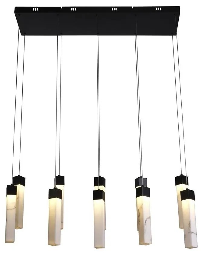 Lustra cu 10 pendule LED design modern Moonbeam