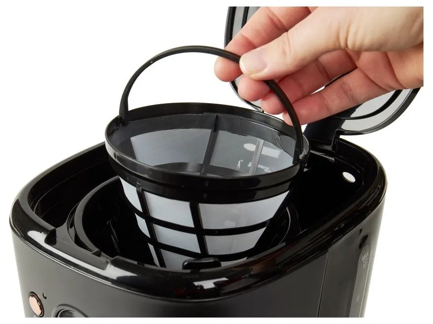 Aparat de cafea negru/arămiu – Haden