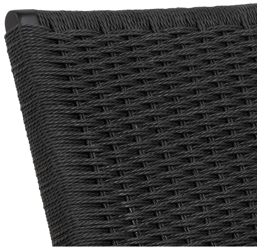 Fotoliu negru țesut Carson – Actona