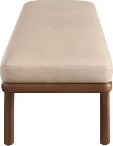 Bancheta din lemn si piele sintetica Mink