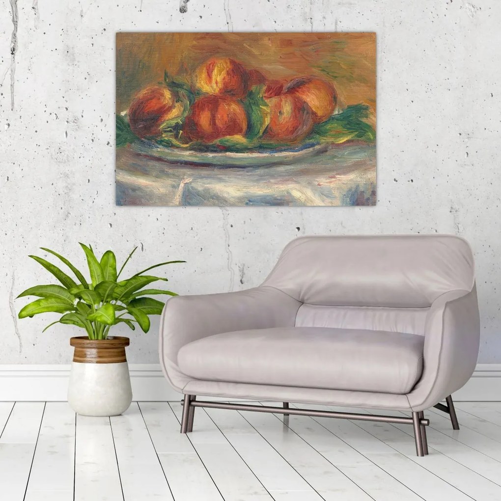 Tablou - Auguste Renoir, Peaches on a Plate, reproducere (90x60 cm)