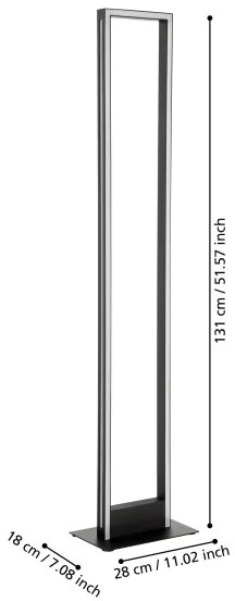 Lampadar LED dimabil Eglo 99683 SALVILANAS-Z LED/33W/230V 2700-6500K