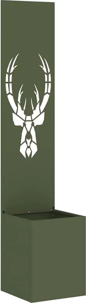 vidaXL Ecran de intimitate pentru grădină Olivengrønn 32 x 32 x 150 cm