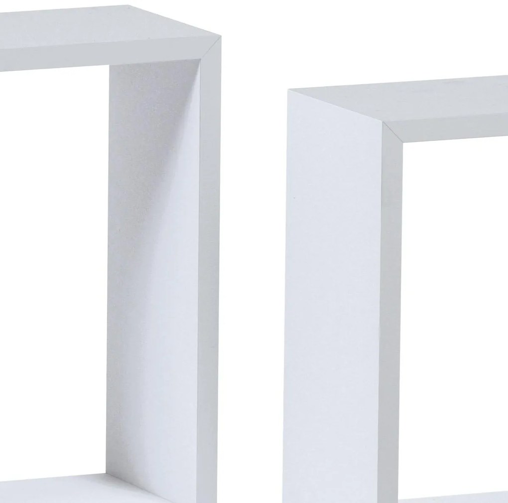 Set 3 rafturi de perete Parto (alb mat). 1121152