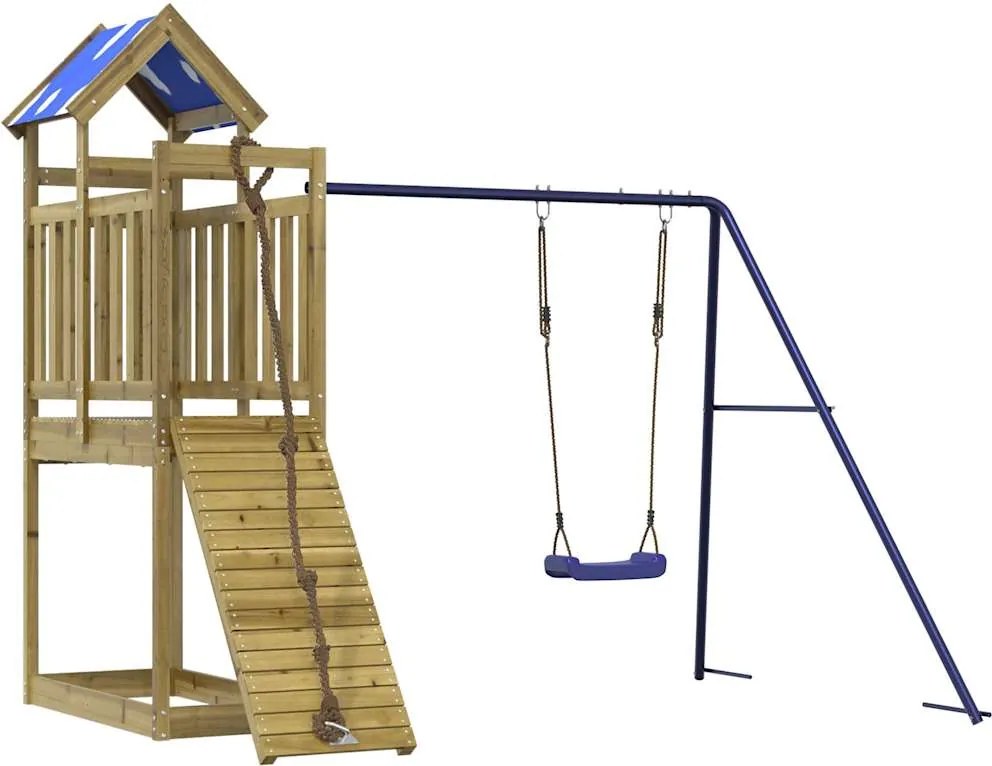 vidaXL Set de joacă pentru exterior, lemn de pin impregnat