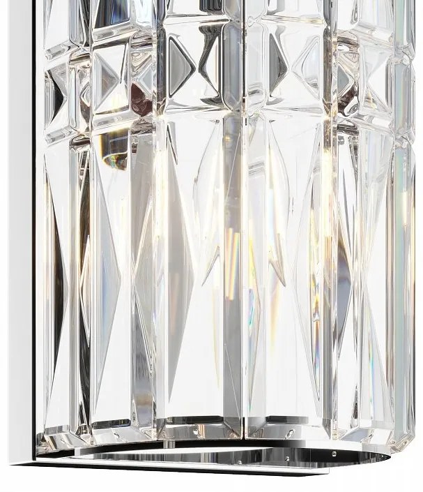 Aplica de perete design neoclasic Facet crom, 75cm