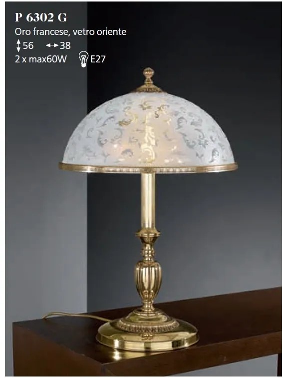 Veioza, Lampa de masa clasica design italian realizata manual 6302