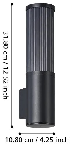 Aplică de exterior Eglo 901033 SALLE 1xE27/15W/230V IP54