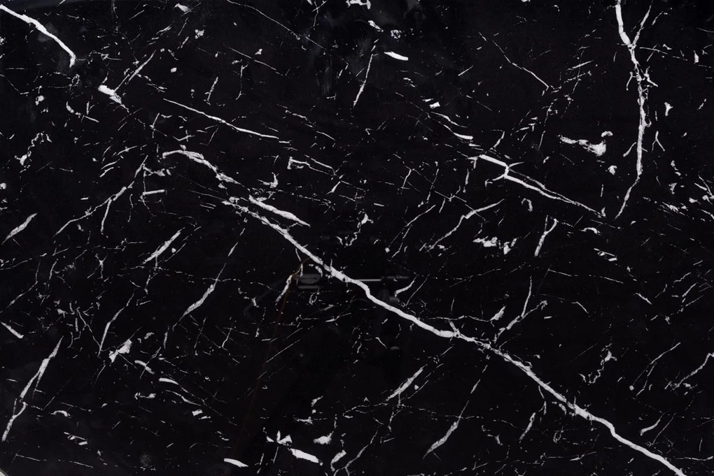 Masa extensibila Vertigo marmura neagra/negru L130-180 cm