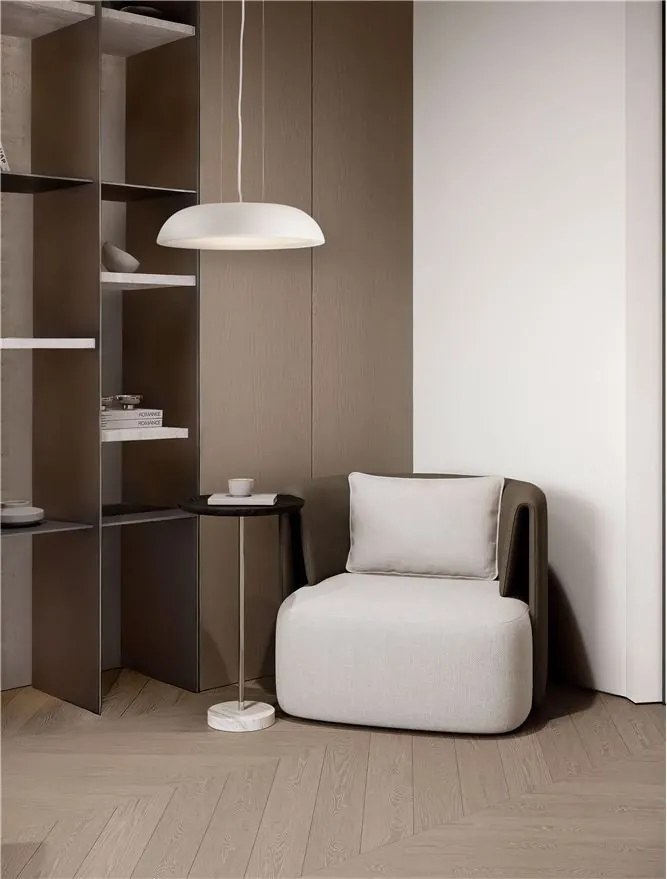 Lustra LED suspendata stil modern FELICIA alba 45cm