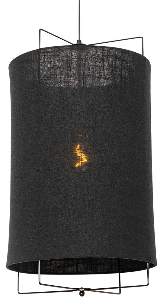 Lampă pendant de design neagră - Rich