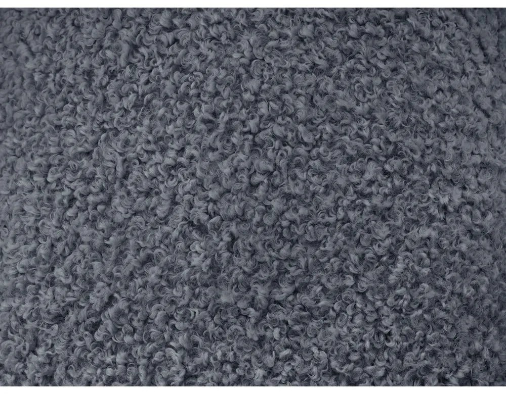 Canapea gri închis cu tapițerie din țesătură bouclé 232 cm Hippolyte – Bobochic Paris