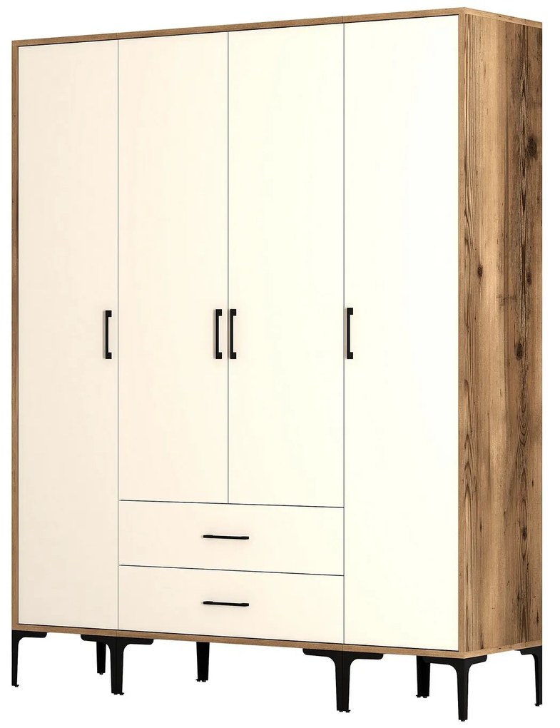 Dulap de haine Kiara STS (Nuc + Crem). 1088351