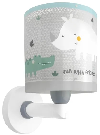 Dalber 60629 - Aplica de perete pentru copii RHICO AND CROCO 1xE27/15W/230V