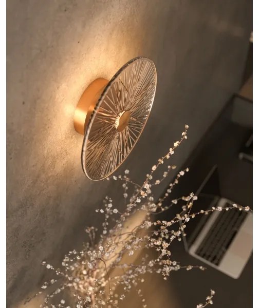 Aplică LED MAXLIGHT W0355 ALLURE LED/5W/230V d. 28 cm auriu