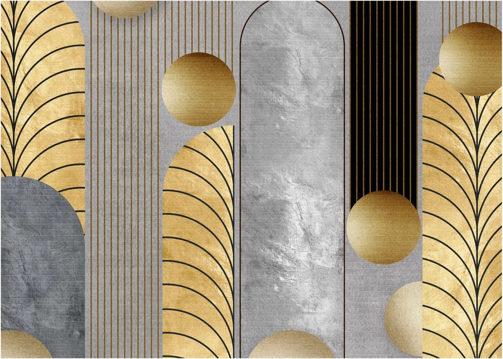 Tablou - Decorațiuni de aur (70x50 cm)