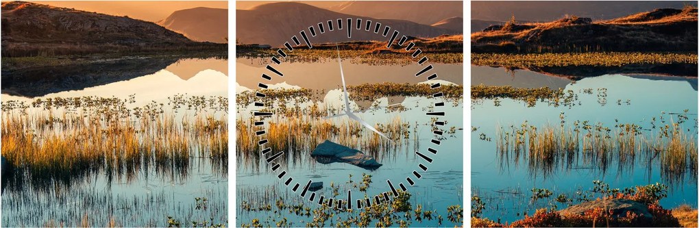 Tablou - Lac Guichard (cu ceas) (90x30 cm)