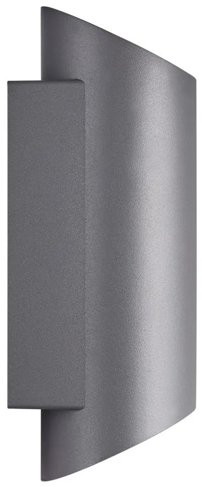 Aplica up/down de perete pentru iluminat exterior IP54 Nico round 22 antracit